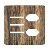 Placa p/ 3 Interruptores + 2 Tomadas 4x4 - Novara Carvalho